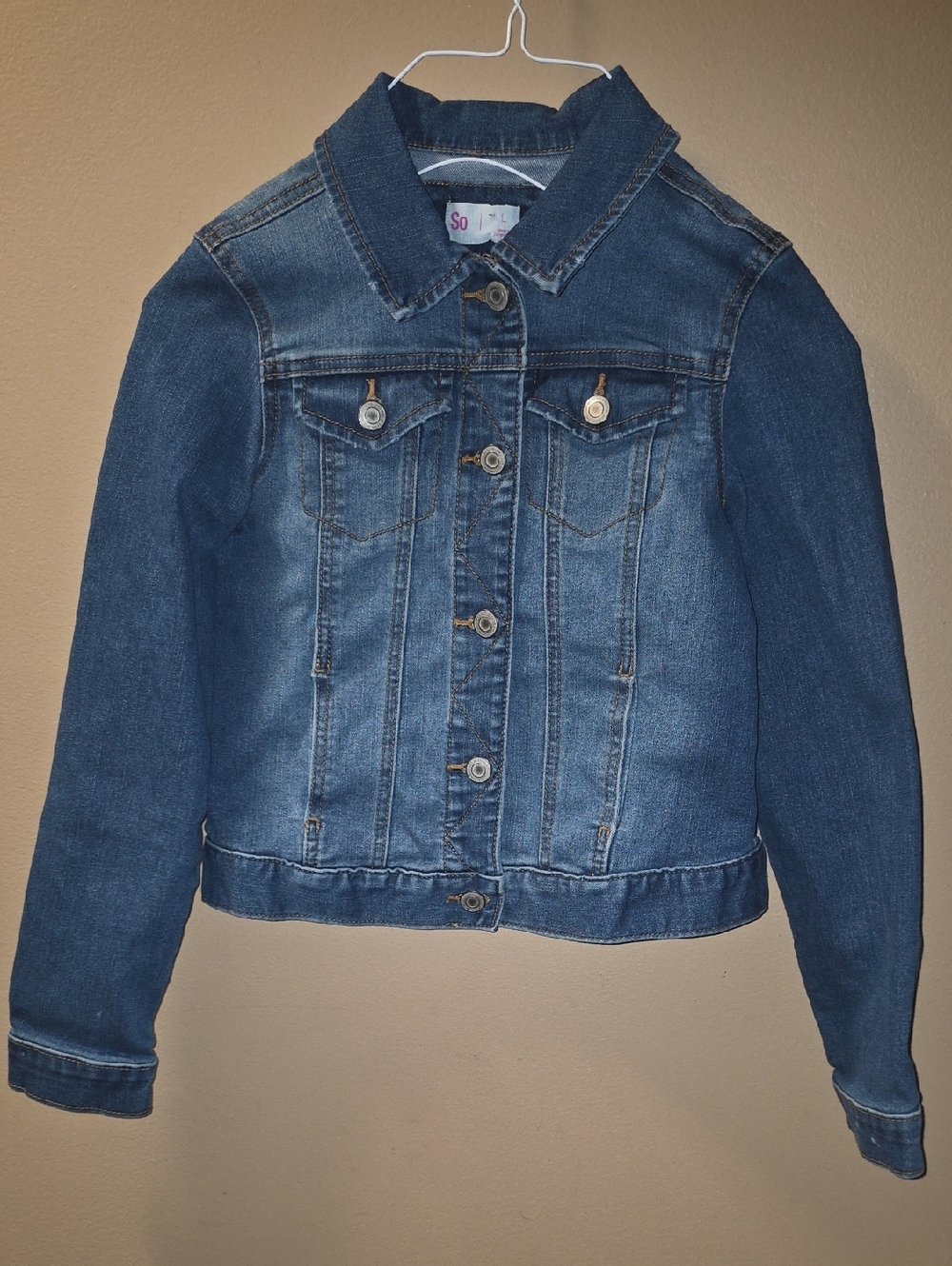 SO Dark Blue Kids Denim Jean Jacket